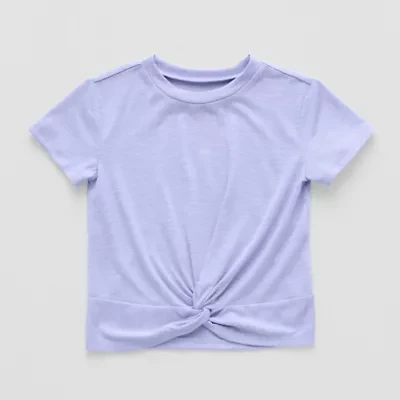 Okie Dokie Toddler & Little Girls Round Neck Short Sleeve T-Shirt