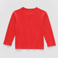 Toddler Unisex Crew Neck Long Sleeve Regular Fit Bluey Graphic T-Shirt