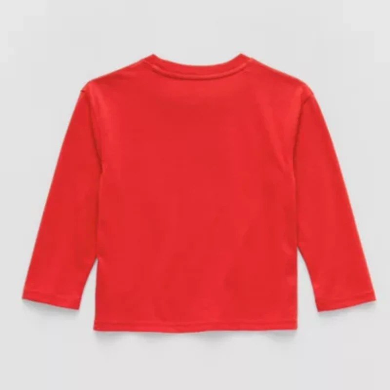 Disney Toddler Girls Crew Neck Long Sleeve Regular Fit Minnie Mouse Graphic T-Shirt