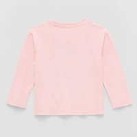 Toddler Girls Crew Neck Long Sleeve Regular Fit Paw Patrol Graphic T-Shirt