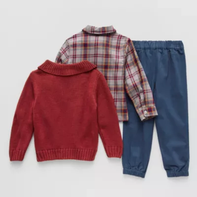 Little Lad Toddler Boys Plus Tall 3-pc. Pant Set