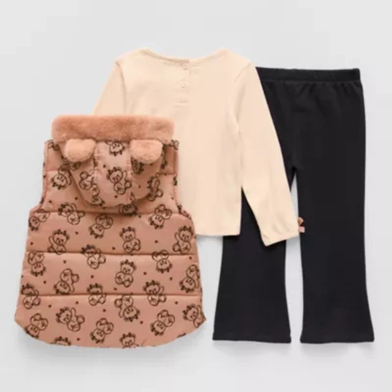 Little Lass Toddler Girls 3-pc. Legging Set