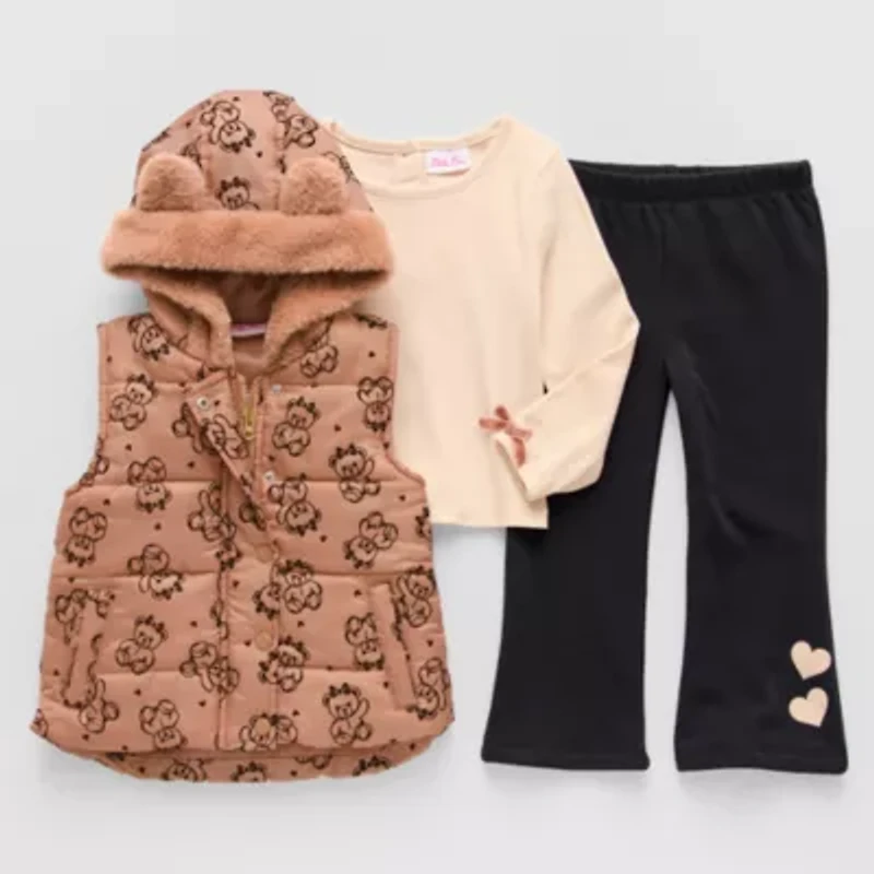 Little Lass Toddler Girls 3-pc. Legging Set