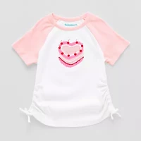 Thereabouts Little & Big Kid Girls Round Neck Short Sleeve T-Shirt