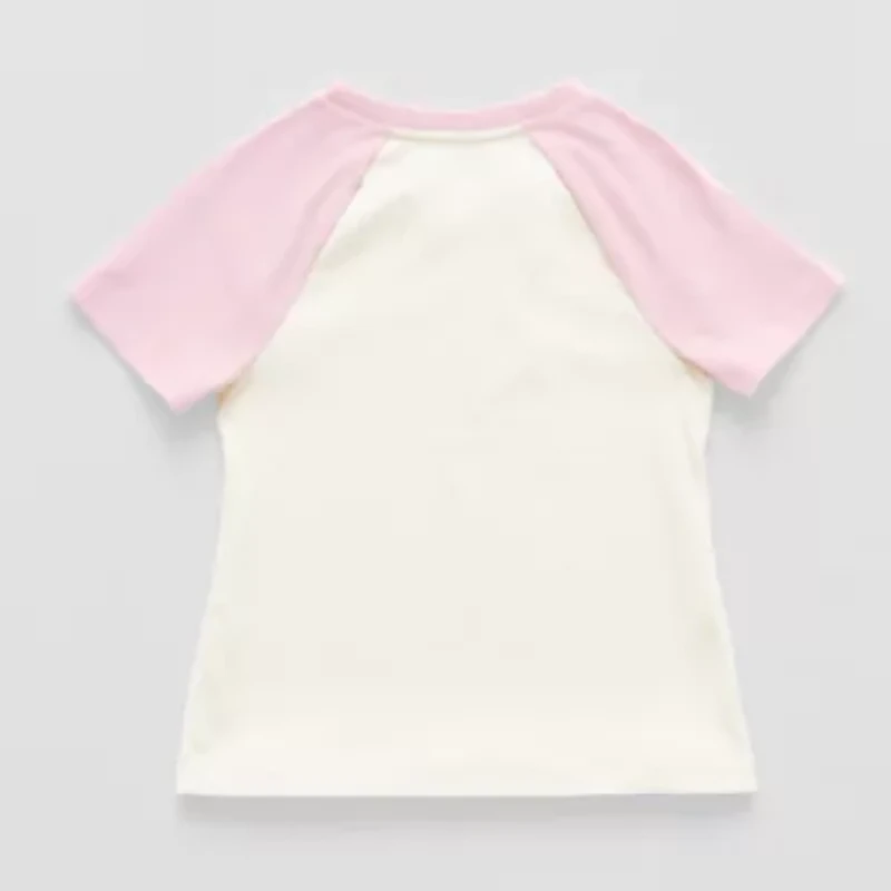 Thereabouts Little & Big Kid Girls Round Neck Short Sleeve T-Shirt