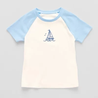 Thereabouts Little & Big Kid Girls Round Neck Short Sleeve T-Shirt