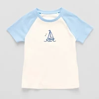 Thereabouts Little & Big Kid Girls Round Neck Short Sleeve T-Shirt