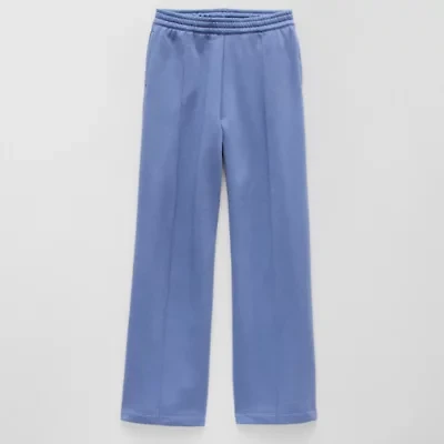 Thereabouts Pintuck Little & Big Kid Girls Wide Leg Regular Fit Fleece Pull-On Pant