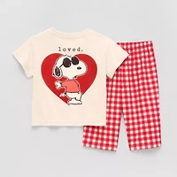 Grayson Little Baby Girls Snoopy 2-pc. Pant Set