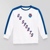 Xersion Usa Little & Big Kid Girls Crew Neck Long Sleeve Tunic Top