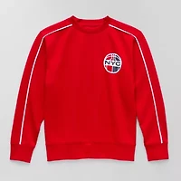 Xersion Double Knit Fleece Boys Crew Neck Long Sleeve Sweatshirt