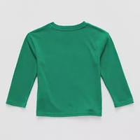 Toddler Boys Crew Neck Long Sleeve Regular Fit Paw Patrol Graphic T-Shirt