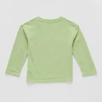 Toddler Boys Crew Neck Long Sleeve Regular Fit Lilo & Stitch Graphic T-Shirt