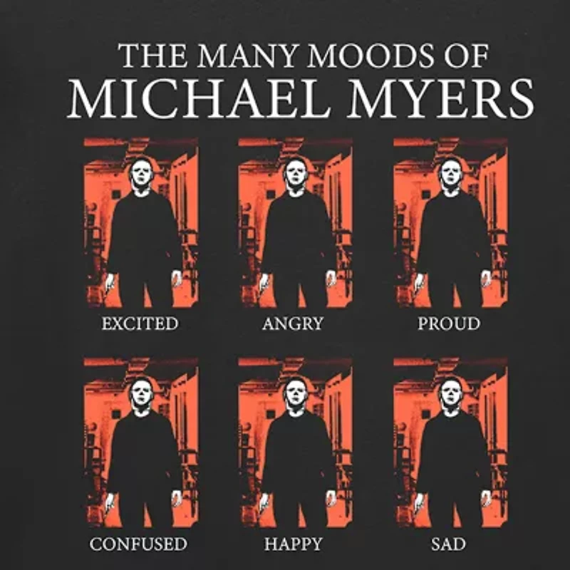 Mens Crew Neck Short Sleeve Regular Fit Michael Myers Graphic T-Shirt
