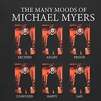 Mens Crew Neck Short Sleeve Regular Fit Michael Myers Graphic T-Shirt