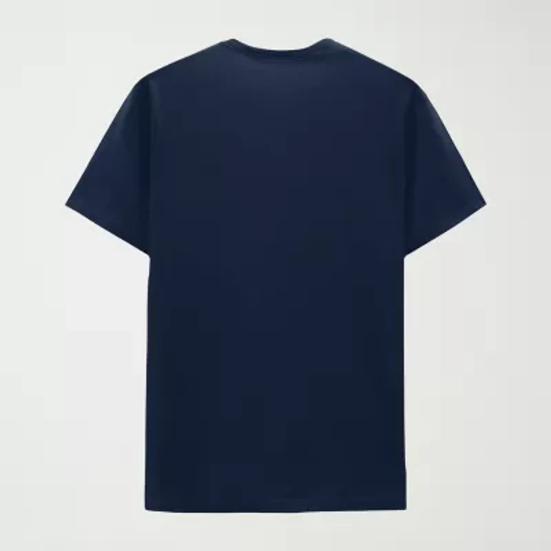 Mens Crew Neck Short Sleeve Regular Fit Lilo & Stitch Graphic T-Shirt