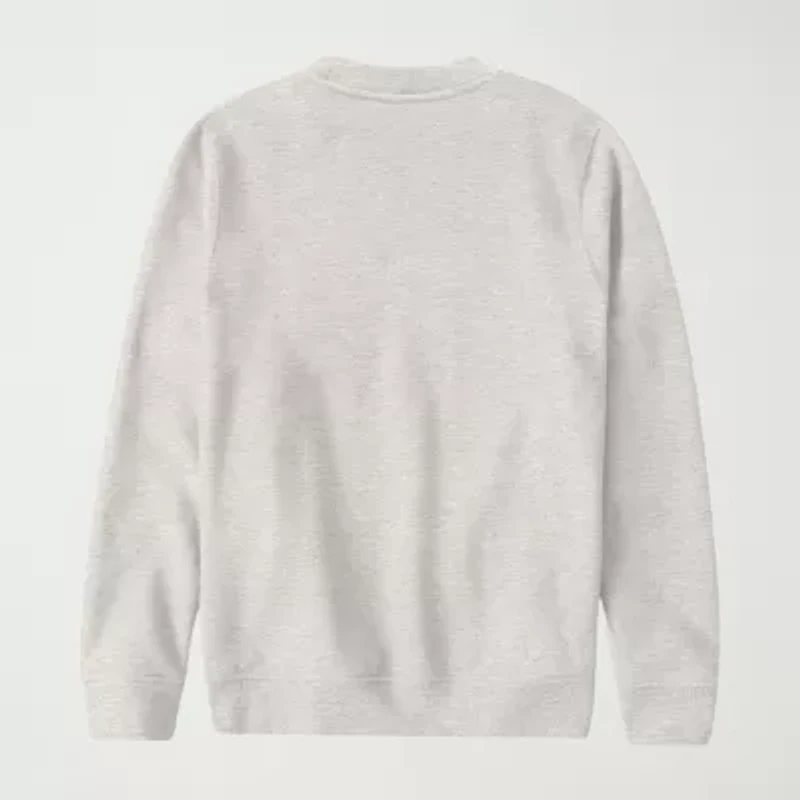 Mens Crew Neck Long Sleeve Peanuts Snoopy Sweatshirt