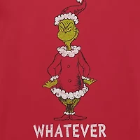 Mens Crew Neck Short Sleeve Regular Fit Grinch Graphic T-Shirt