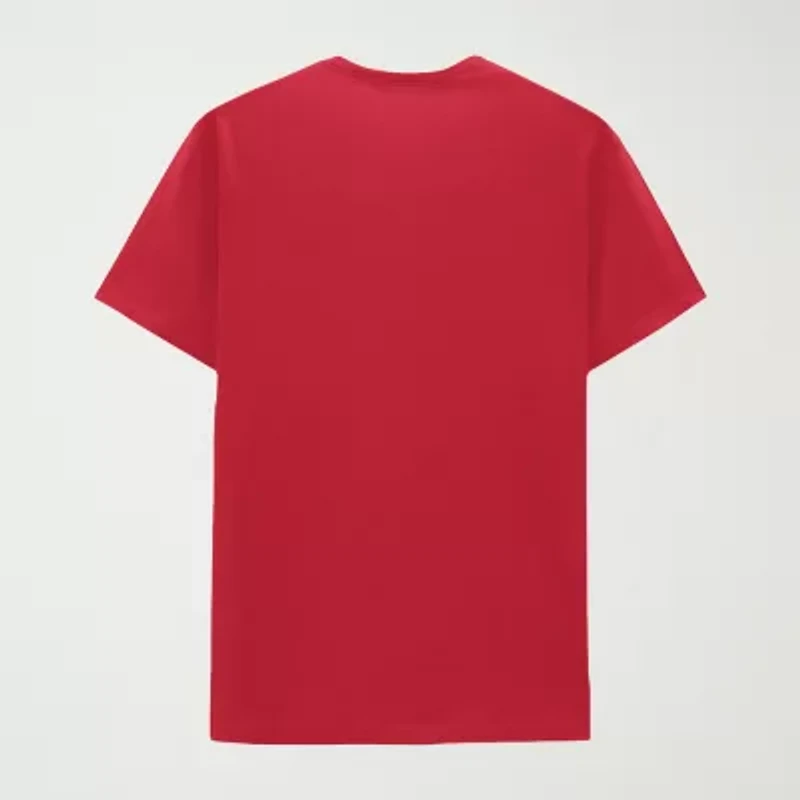 Mens Crew Neck Short Sleeve Regular Fit Grinch Graphic T-Shirt