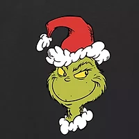 Mens Crew Neck Short Sleeve Regular Fit Grinch Graphic T-Shirt