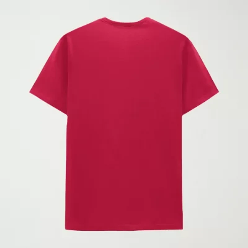 Mens Crew Neck Short Sleeve Regular Fit Peanuts Snoopy Graphic T-Shirt