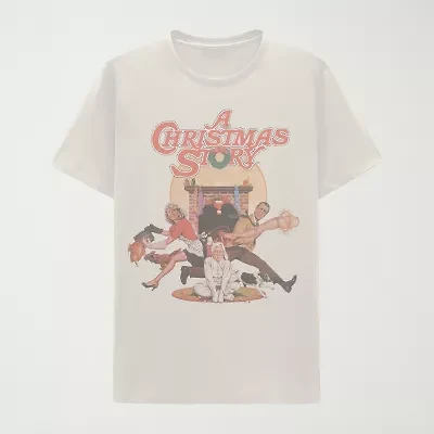 Mens Crew Neck Short Sleeve Regular Fit Graphic T-Shirt