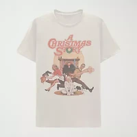 Mens Crew Neck Short Sleeve Regular Fit Graphic T-Shirt