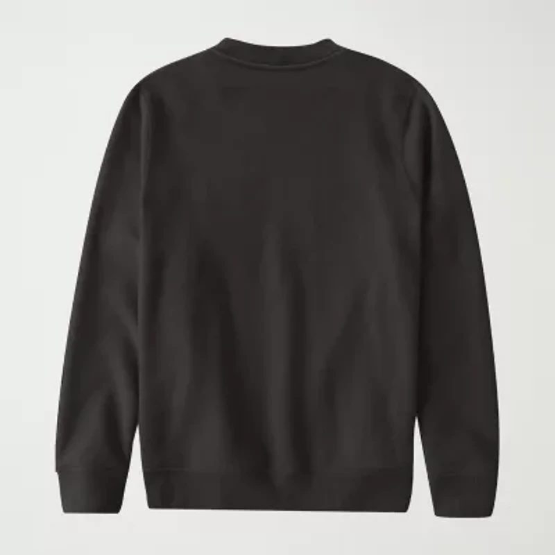 Mens Crew Neck Long Sleeve Grinch Sweatshirt