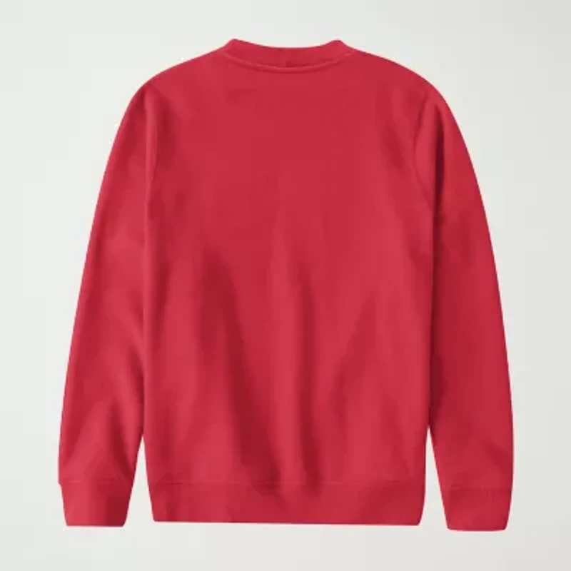 Mens Crew Neck Long Sleeve Grinch Sweatshirt