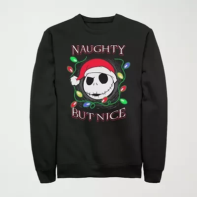 Novelty Mens Crew Neck Long Sleeve Nightmare Before Christmas Sweatshirt