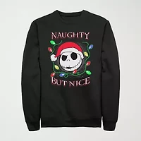Novelty Mens Crew Neck Long Sleeve Nightmare Before Christmas Sweatshirt