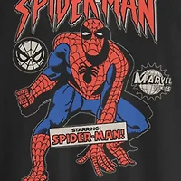 Novelty Mens Long Sleeve Spiderman Fleece Hoodie