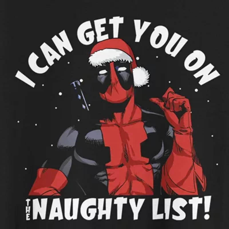 Mens Crew Neck Short Sleeve Classic Fit Deadpool Big and Tall Graphic T-Shirt