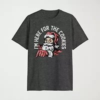 Mens Crew Neck Short Sleeve Classic Fit Big and Tall Graphic T-Shirt