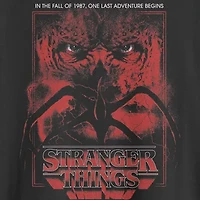 Mens Crew Neck Short Sleeve Classic Fit Stranger Things Big and Tall Graphic T-Shirt