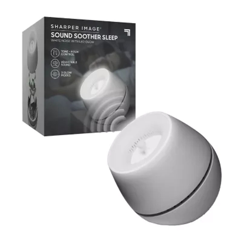 Sharper Image® Sound Soother Wind, White Noise Machine With LED Glow