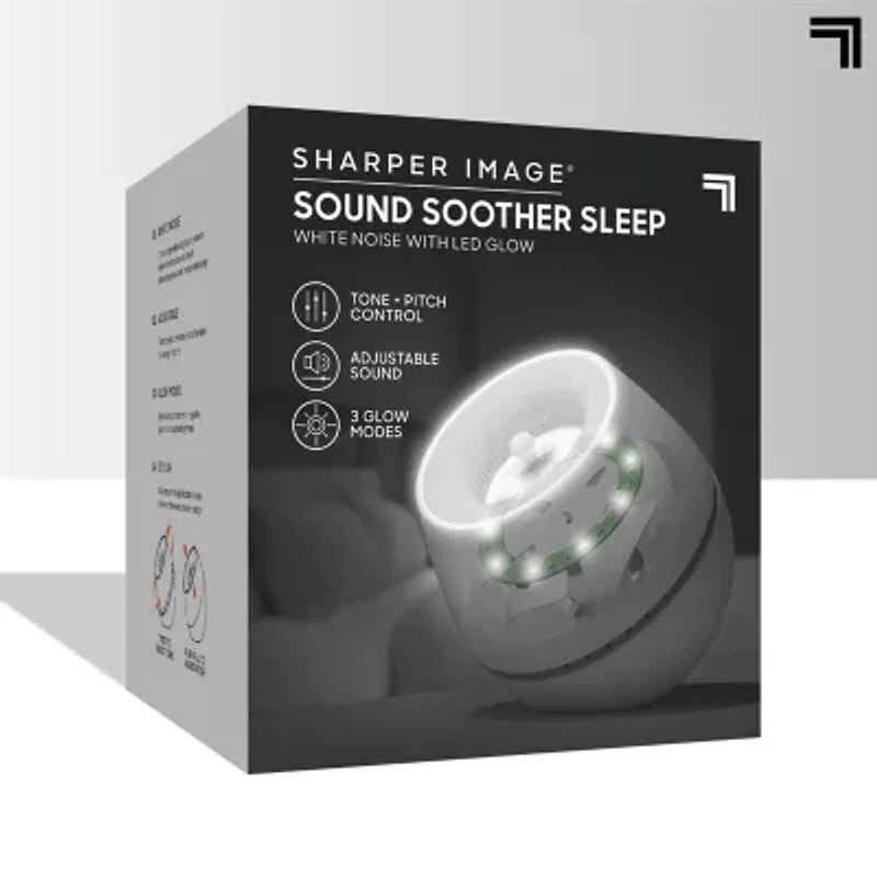 Sharper Image® Sound Soother Wind, White Noise Machine With LED Glow