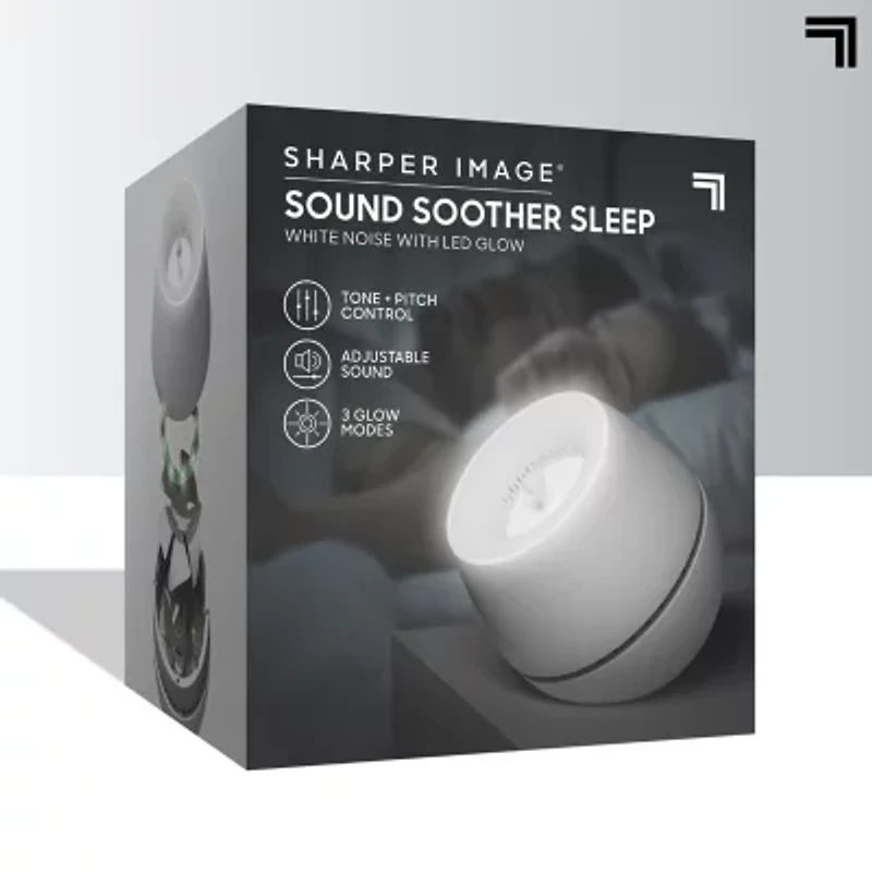 Sharper Image® Sound Soother Wind, White Noise Machine With LED Glow