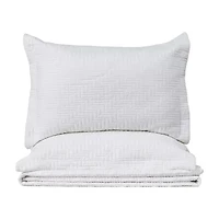 Linery Herringbone Stitched Quilt Set