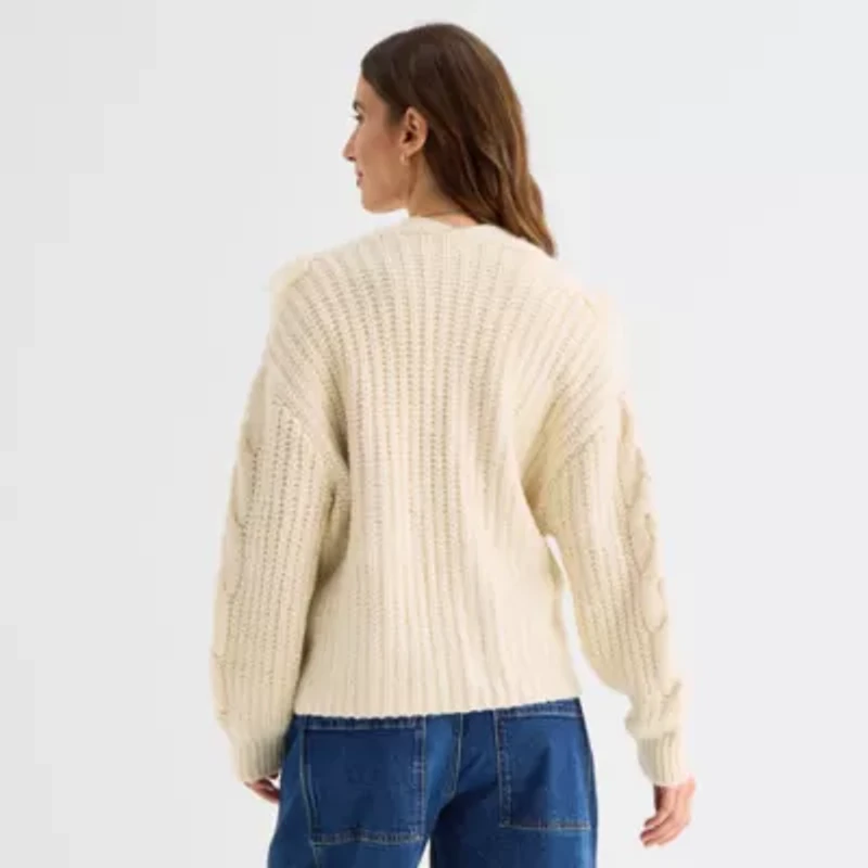 a.n.a Womens V Neck Long Sleeve Pullover Sweater