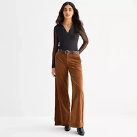 a.n.a Sheer Womens Long Sleeve Polo Shirt