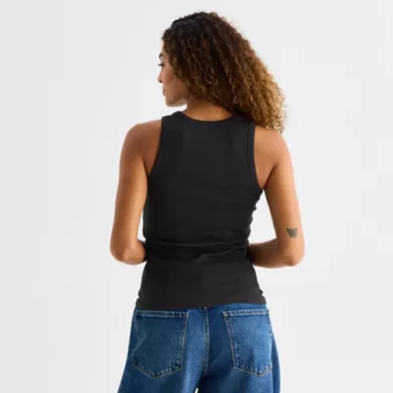 a.n.a Womens High Neck Sleeveless Tank Top