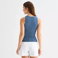 a.n.a Womens High Neck Sleeveless Tank Top