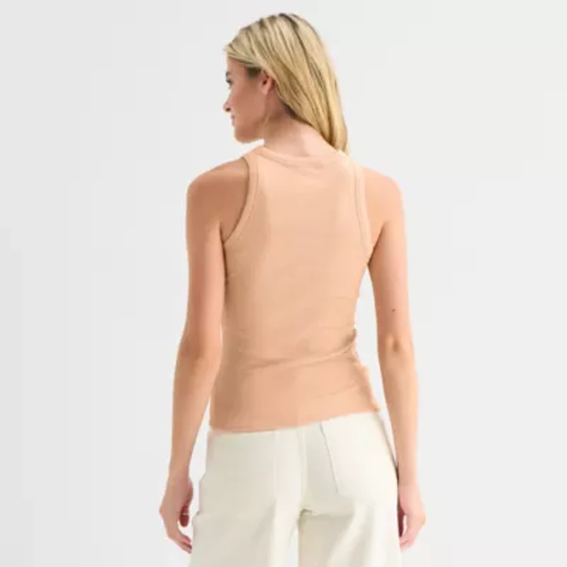 a.n.a Womens High Neck Sleeveless Tank Top