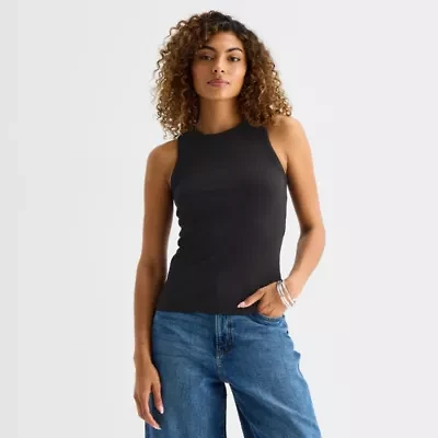 a.n.a Womens High Neck Sleeveless Tank Top