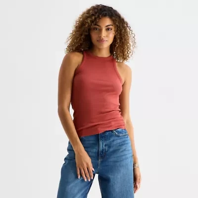 a.n.a Womens High Neck Sleeveless Tank Top