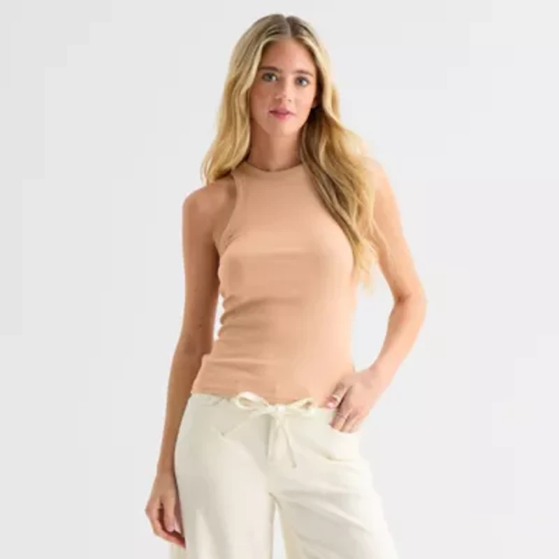 a.n.a Womens High Neck Sleeveless Tank Top