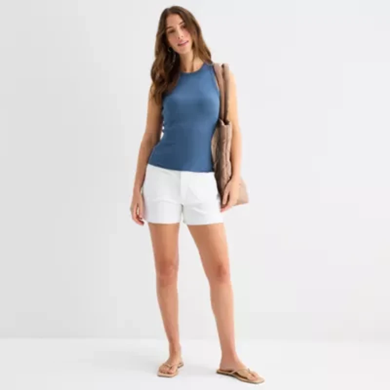 a.n.a Womens High Neck Sleeveless Tank Top