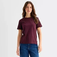 a.n.a Womens Crew Neck Short Sleeve T-Shirt