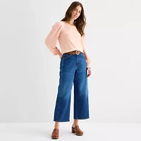 a.n.a Womens Crew Neck Long Sleeve T-Shirt